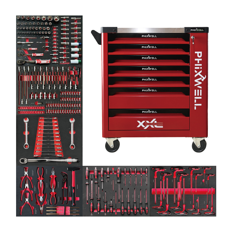 719503 PHIXWELL 249pcs Set Alat Kabinet Alat