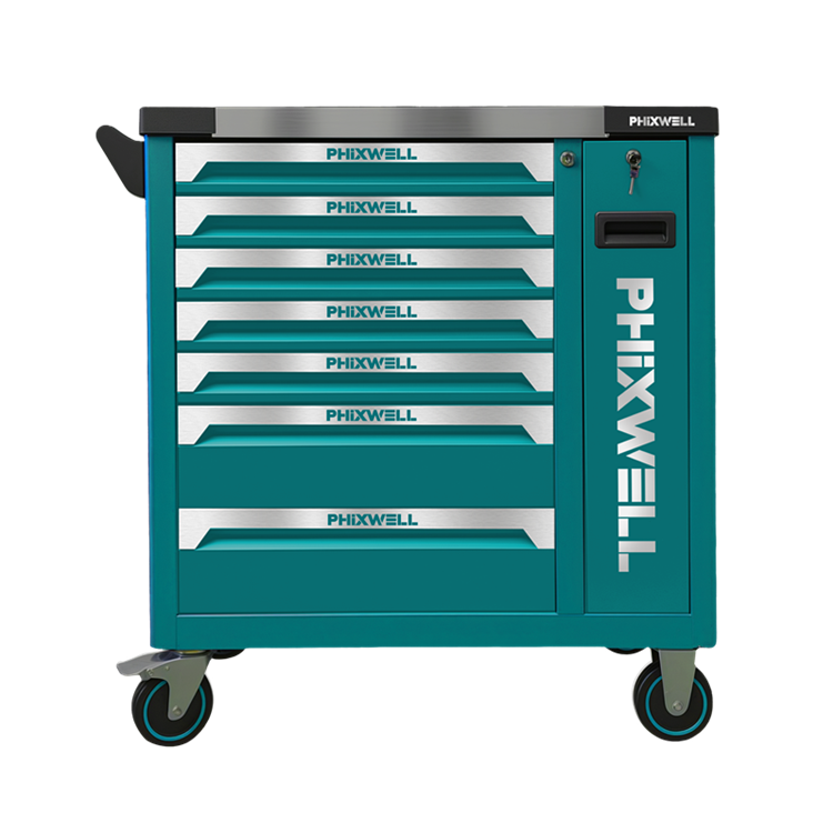 719509 PHIXWELL 7 laci kabinet penyimpanan alatan dengan set alat 309pcs