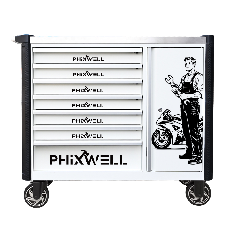 719516 PHIXWELL 7 laci kabinet alat model baharu