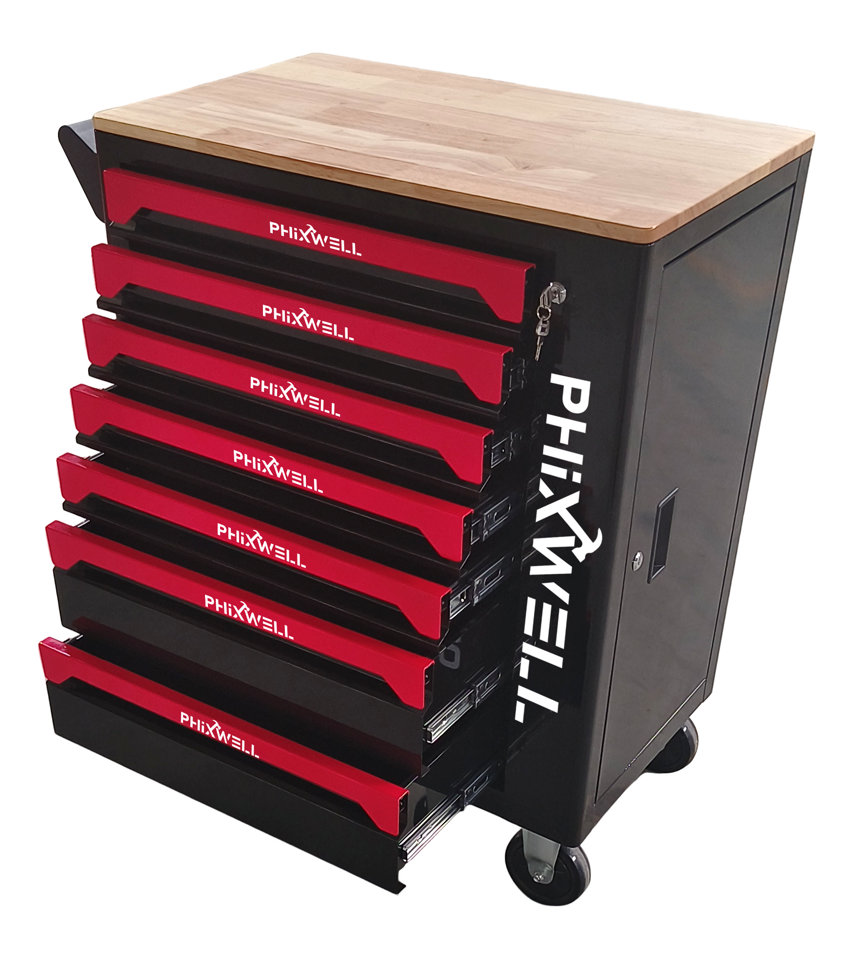 719507 PHIXWELL 7 laci kabinet alatan dengan bahagian atas kaunter
