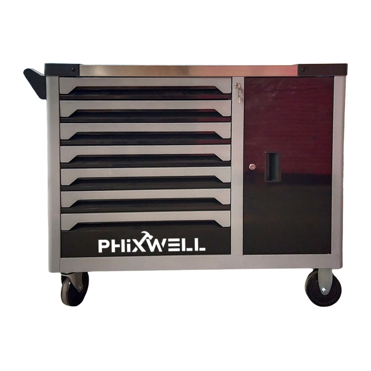 719514 PHIXWELL 7 laci kabinet alatan dengan pintu sisi
