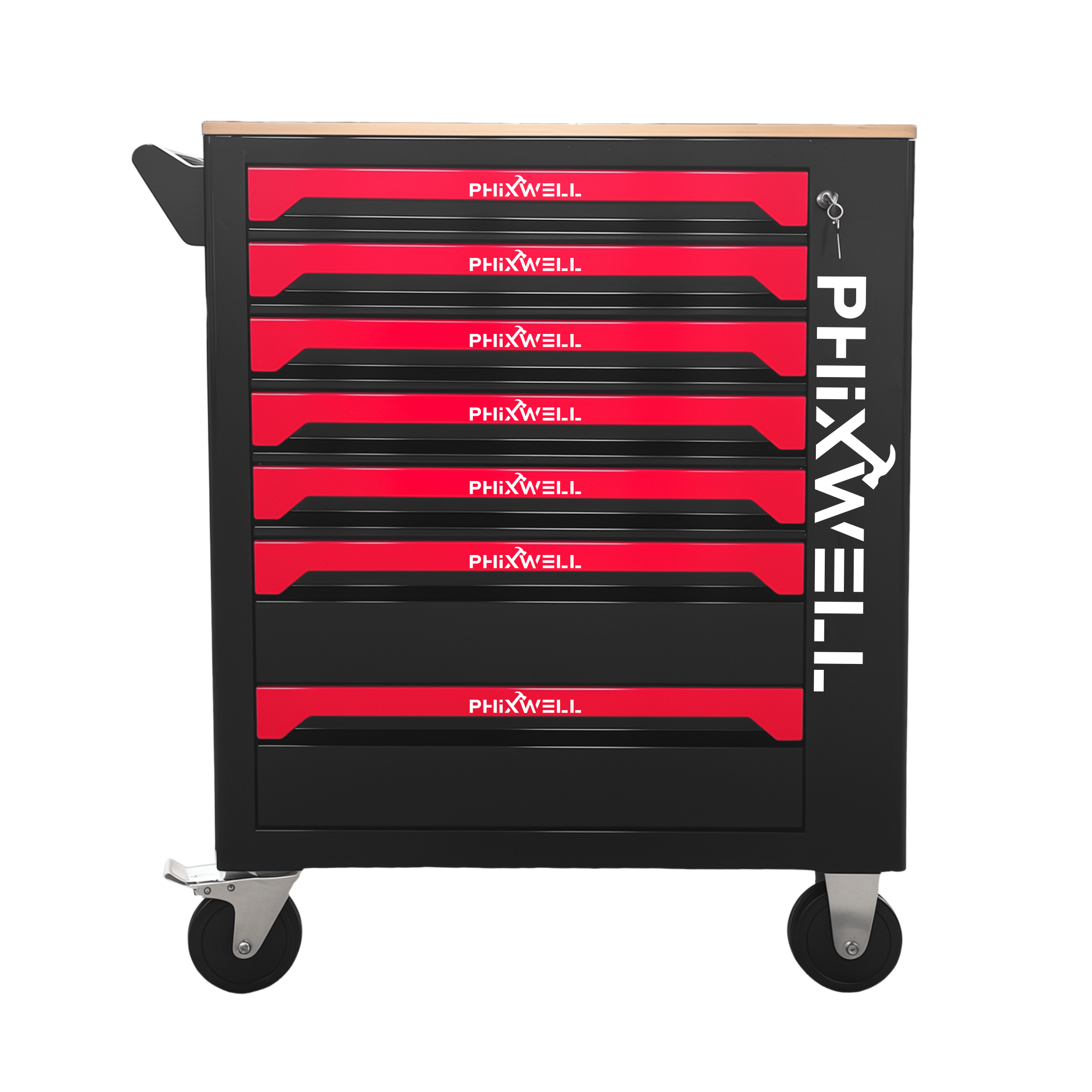 719507 PHIXWELL 7 laci kabinet alatan dengan bahagian atas kaunter