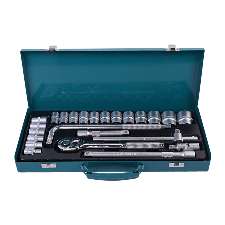 717303 SET SOKET KOTAK BESI PHIXWELL 24 PCS
