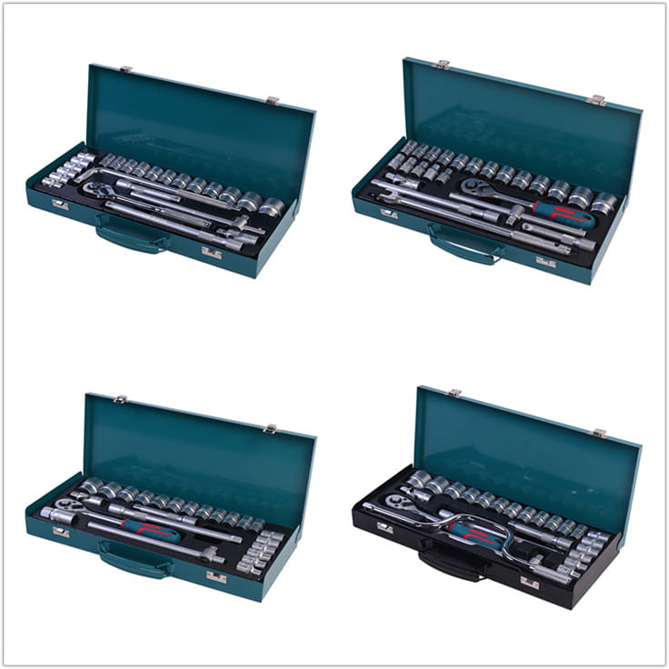 717303 SET SOKET KOTAK BESI PHIXWELL 24 PCS