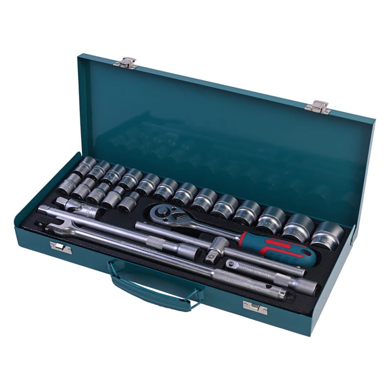 717304 SET SOKET KOTAK BESI PHIXWELL 24 PCS