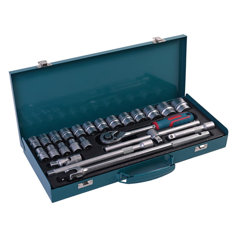 717304 SET SOKET KOTAK BESI PHIXWELL 24 PCS