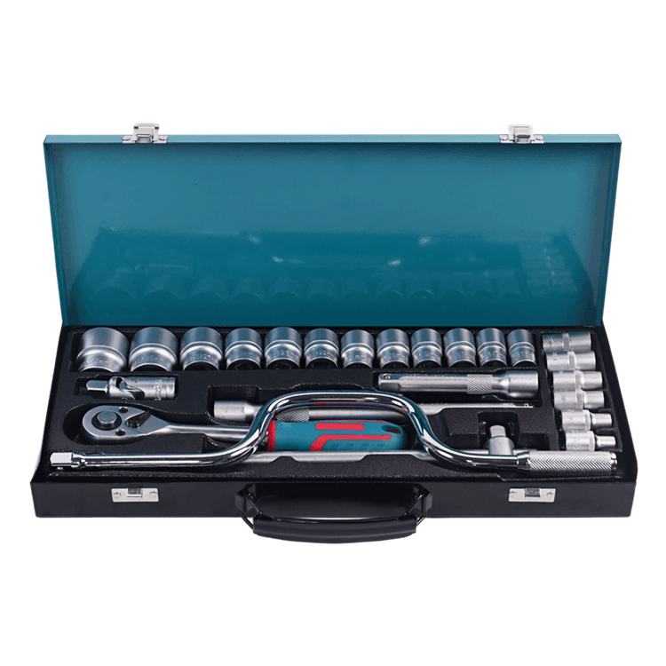 717306 SET SOKET KOTAK BESI PHIXWELL 24 PCS