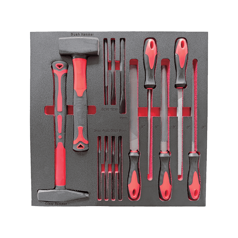 719520PHIXWELL 11 laci Kabinet Alatan dengan Set Alat 377pcs