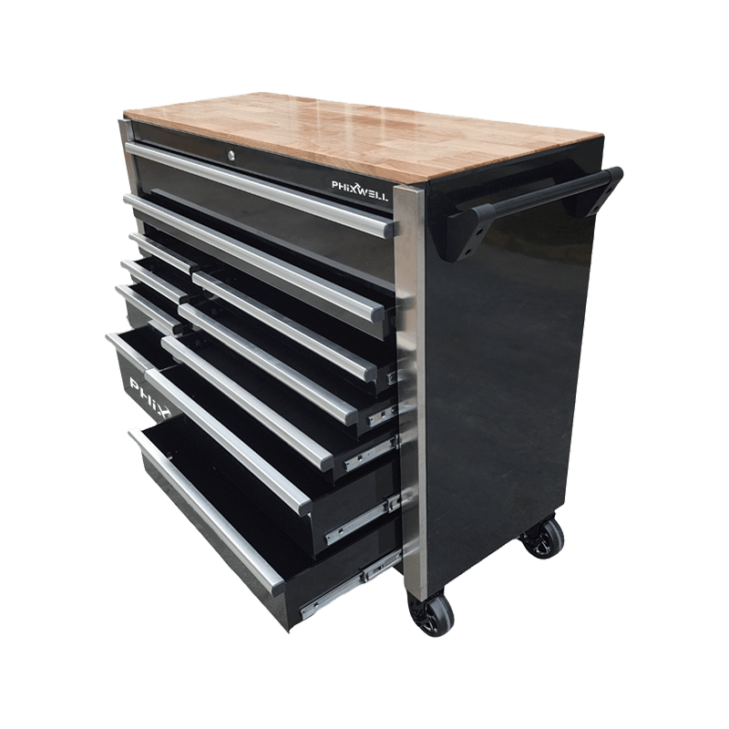 719520PHIXWELL 11 laci Kabinet Alatan dengan Set Alat 377pcs