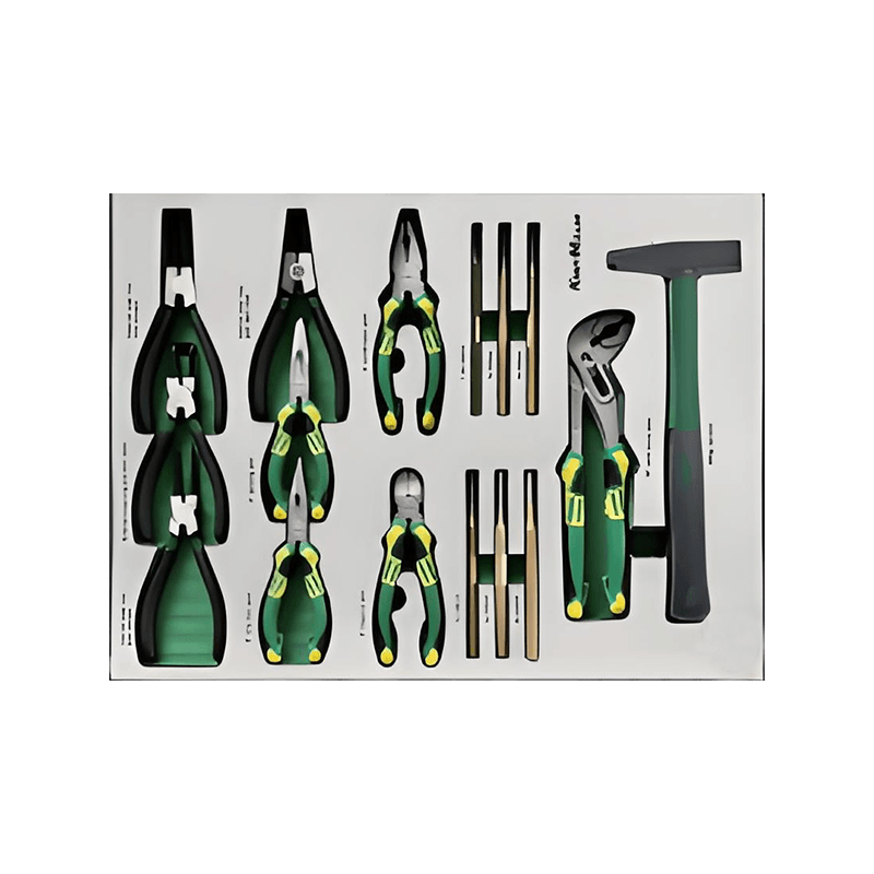 719509 PHIXWELL 7 laci kabinet penyimpanan alatan dengan set alat 309pcs
